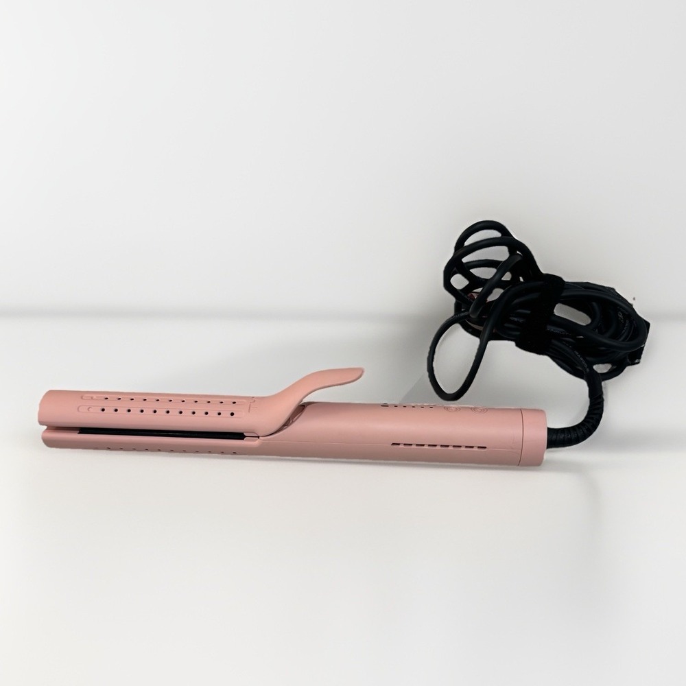 Tymo Airflow Styler 2 in 1 Hair Straightener & Curler Ceramic Flat Iron Pink EUC